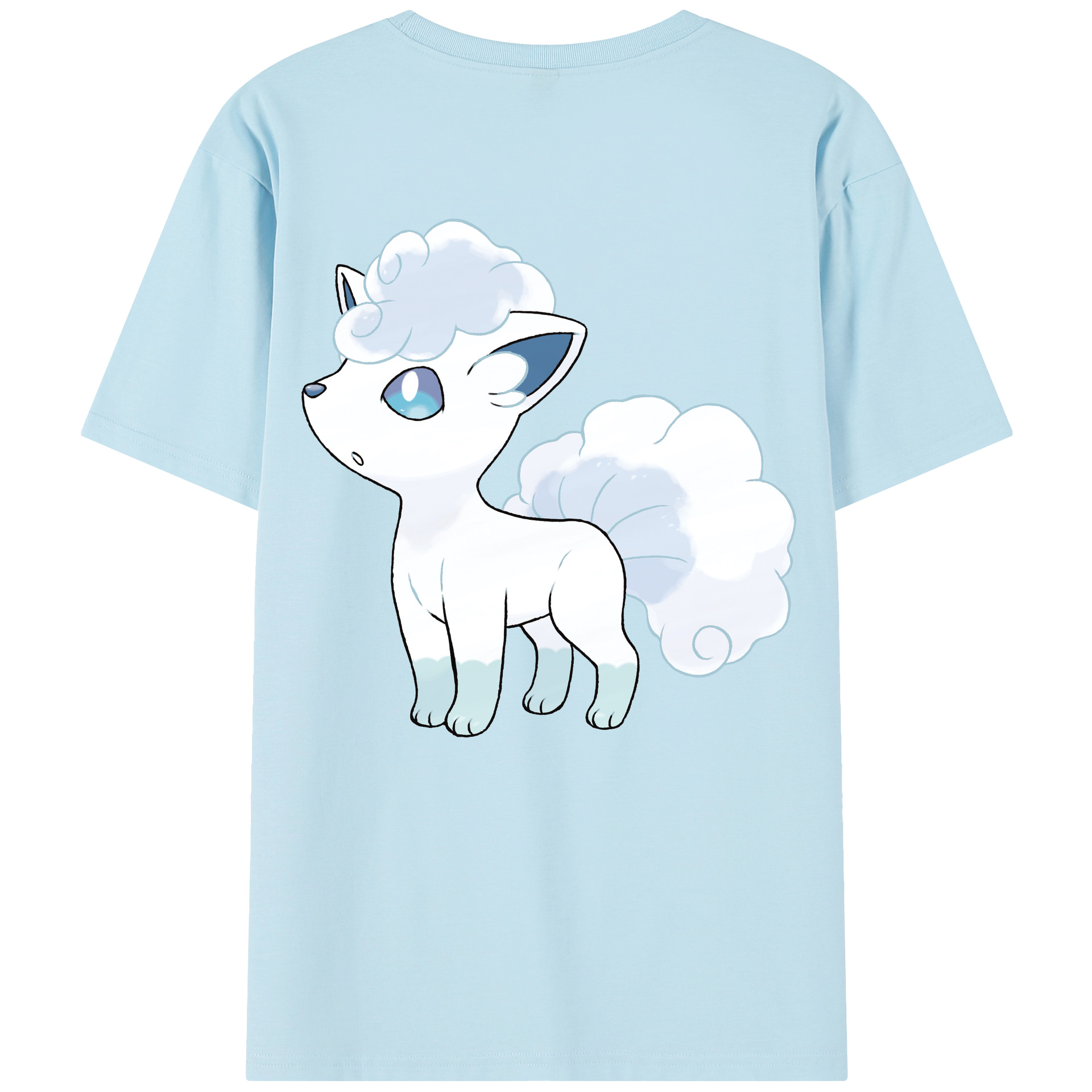 （画像用） ポケットモンスター Pokémon 綿100％半袖Tシャツ（背面プリント）